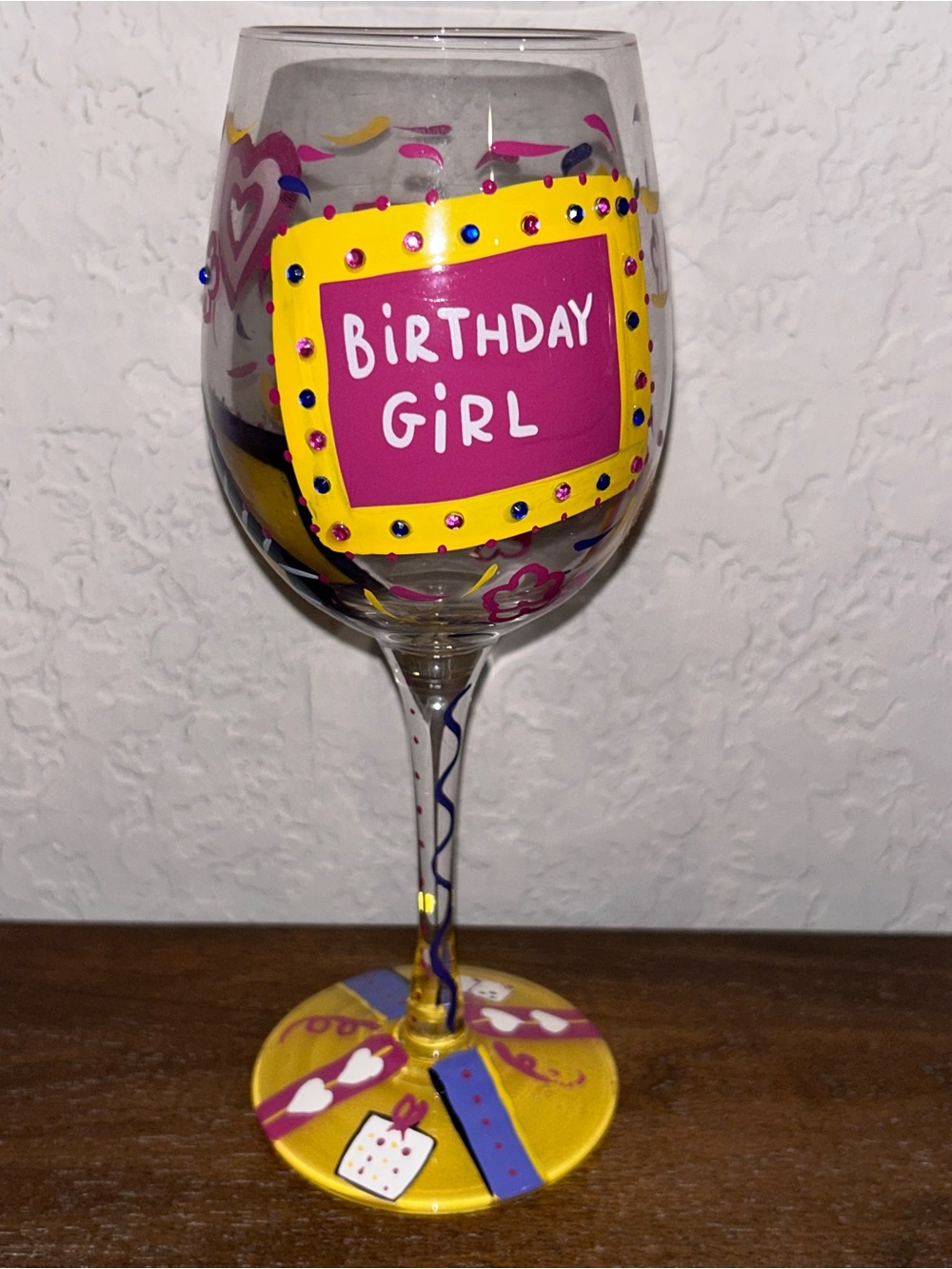 Lolita Birthday Girl Wine Drinking Glasses (2)